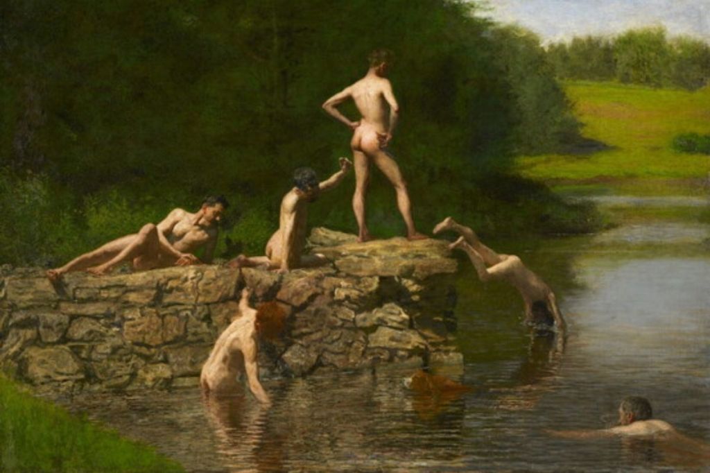 "The Swimming Hole" by Thomas Eakins, courtesy of Amon Carter Museum of American Art.